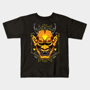 oni japanese japan demon samurai devil Kids T-Shirt